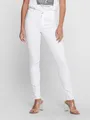 ONLY Ankle-Jeans ONLBLUSH – Ausgefranster Saum für lässigen Jeans-Look skinny fit, Denim/Jeans, Baumwollmischung, ausgefranst, unifarben