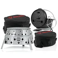BBQ-Toro 6-teiliges Dutch Oven Set mit Dutch Oven Grill "DOKING", 9 QT Dutch Oven und Zubehör