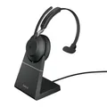 Jabra Evolve 2 65 MS Wireless Bluetooth Mono Headset schwarz m. Ladestation