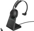 Jabra Evolve2 65 MS mono / 26599-899-989 Headset schwarz (Kabellos, USB-A Ladest