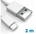 Justcom Lenovo A5100 USB-Kabel, Micro-USB, USB-A (200 cm), Schnellladekabel, Datenkabel, Handy, Tablet