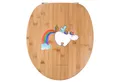 Mr. & Mrs. Panda WC-Sitz Einhorn Fliegendes Pferd, Klo-Deckel, Transparent, Glitzer, WC Sitz, (Packung), Toiletten-Sitz Realität wc deckel mdf