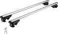 Wiltec Dachträger Universal 120 cm, Dachgepäckträger bis 90 kg, Gepäckträger aus Aluminium, Robuster Dachbox Grundträger, Dachgrundträger für Auto