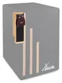 Große Kastagnetten mit Klettband für Cajon im Set mit Klett-Halterung