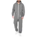 Basisstoff Sheeesh Herren Jumpsuit Dunkelgrau Gr. M
