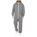 Sheeesh Herren Jumpsuit Dunkelgrau Gr. M