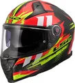 LS2 FF811 Vector II Carbon Tantic Helm, rot/gelb, L (59/60)