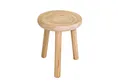 Spetebo Blumenhocker aus Holz mit 3 Beinen - rund naturbelassen (Größe wählbar, 1 St., Ø 30 cm / Ø 35 cm), stabiler Stand auf 3 Beinen