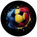 speecheese Magnet Fußball Rumänien Flagge Magnet rund