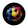 Fußball Rumänien Flagge Magnet rund EM 2024 Fanartikel Rot-Gelb-Blau Sport Begeisterung Ballspiel Liebhaber Länder Magnet