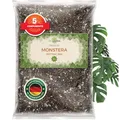 ORAGARDEN Monstera Erde für Zimmerpflanzen und Garten - 3L Monstera Substrat für Pflanzen, Palmen, Blumen - 5 Komponenten Blumenerde