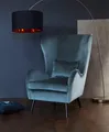 Home affaire Sessel Salla auch in Fellimitat und Feincord, viele Bezugsarten, Ohrensessel, wahlweise mit oder ohne Hocker, großer Sessel: Maße B/T/H: 78/94/118cm