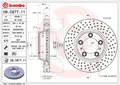 2X BREMSSCHEIBE VORNE BREMBO 09C87711 FÜR PORSCHE