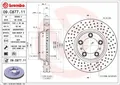 2x BREMBO 09.C877.11 Bremsscheibe für PORSCHE