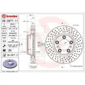 2x Bremsscheibe BREMBO 09.C877.11 passend für PORSCHE