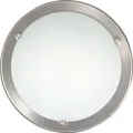Rabalux 5121 Deckenleuchte 1 Spot Ufo, E27, silber-weiß, rund, Standard, ø285mm - Silber
