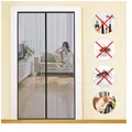 Fliegengitter Balkontür Magnet 90x210cm Dicht Vorhang Insektensch