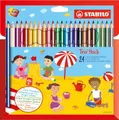 STABILO - Dreikant-Buntstift - Trio dick - 24er Pack und Spitzer