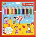 Dreikant-Buntstift - STABILO Trio dick - 24er Pack - mit 24 verschiedenen Farben