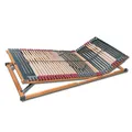 7 Zonen Lattenrost Rhodos® KF | Kopf- und Fußteil verstellbar | 44 Leisten | Kautschukkappen | Querholme BUCHE massiv | Mittelgurt | fertig montiert | TÜV/GS Geprüft ID 1111212908 | 70 x 200 cm