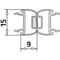 Kermi 4602 1x Dichtleiste 4600 06 Länge: 2000 mm 2534770