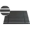 Aco - Schuhabstreifermatte Alu Schwarz, Mit Gummistreifen, 75 X 50 Cm Schuhabstreifer & Fussmatten