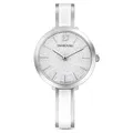 Swarovski Crystalline Delight Uhr in Weiß, Edelstahl Metallarmband  Schweizer E