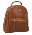 Gusti Rucksack Leder - Wendy Damen Cityrucksack Lederrucksack Daypack Tagesrucksack klein Braun