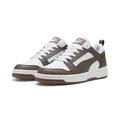PUMA Rebound V6 Low Unisex Sneaker, Puma Weißer Flacher Bronze Gummi, 42.5 EU