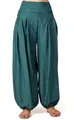 GURU SHOP Boho Pluderhose, Muckhose, Haremshose - Tannengrün, Damen, Size:S/M
