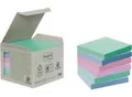 Post-it® Haftnotizen, Recycling-Papier, 76 mm x 76 mm, 6 x 100 Blatt, farbig