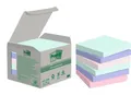 Post-it Recycling Notes, Assortierte Farben, Packung mit 6 Blöcken, 100 Blatt pr