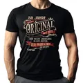 LOBO NEGRO® T-Shirt als Geschenk zum 50. Geburtstag - zur Perfektion gereift seit 1975 schwarz M