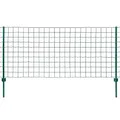 vidaXL Maschendrahtzaun Komplettset 20x1m Stahl Grün Gartenzaun Metallzaun