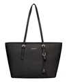 Lazarotti Bologna Leather Shopper L Shopper Schultertasche Tasche Black schwarz