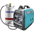 LPG/Benzin-Inverter-Generator KS 3100iG S von Könner & Söhnen. Schallgedämmtes Gehäuse (63 dB Lpa 7 m). Höchstleistung 3100 W*, Schuko-Steckdo...