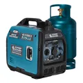 Könner & Söhnen KS 3100iG S LPG/Benzin-Inverter-Generator 3100 W, Notstromaggregat, Schuko-Steckdose 230 V, 2 USB-Anschlüsse, inverter stromgenerator, ECO-Modus, Kupferwicklungen,stromerzeuger EURO V