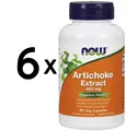 6 x NOW Foods Artichoke Extract, 450mg - 90 vcaps (166,57 EUR/kg)