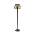 Lucande LED Solar Stehleuchte Gartenlampe Bambus RGB Akku USB 39cm schwarz Lampe