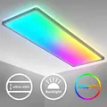 LED Deckenleuchte RGB Dimmbar Panel Farbwechsel Deckenlampe indirektes Licht 22W