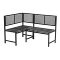 MERXX Eckbank "Elos", BxHxL: 98 x 91 x 50 cm, max. Belastung: 240 kg - grau