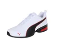 PUMA Unisex Leader VT SL Laufschuhe, Puma White-Puma Black-Flame Scarlet, 47 EU