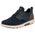 Rieker Slip-On Sneaker Freizeitschuh, Halbschuh, Slipper mit MemoCup-Ausstattung blau 45 EU