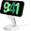 Drahtloses Ladegerät Belkin Qi2 15W für iPhone Weiß Schnellladen