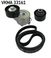 SKF Keilrippenriemensatz VKMA 33161 für 407 PARTNER BERLINGO BIPPER 206 PEUGEOT