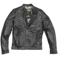 Black-Cafe London Philadelphia Motorrad Lederjacke, schwarz, Größe 48 für Männer