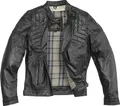 Black-Cafe London Philadelphia Motorrad Lederjacke, schwarz, 48