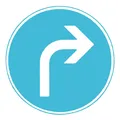 Adco Verkehrszeichen 209 Ronde 600 mm Fahrtrichtung rechts RAL-Gütezeichen...