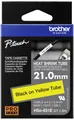 Brother Schriftband Wärme-Schrumpfschlauch HSe HSE631E Bandfarbe: Gelb Schriftfarbe:Schwarz 11.2mm