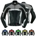 German Wear Motorradjacke GW409J Motorradjacke Büffelleder grau 58/3XL